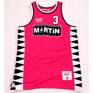 Headgear Classics Martin Damn Gina Basketball Jersey Pink Retro 90s XXL